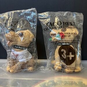 Vintage Pair of Taco Bell Chihuahua Dog Plush Toy Yo Quiero Applause - Work Play